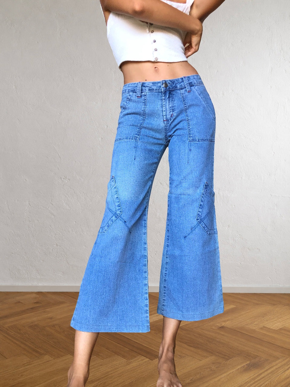 Jeans Vintage anni 90. Cargo Tasche diagonali