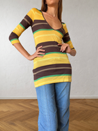Haut / cache-maillot Miss Sixty Y2K col en V