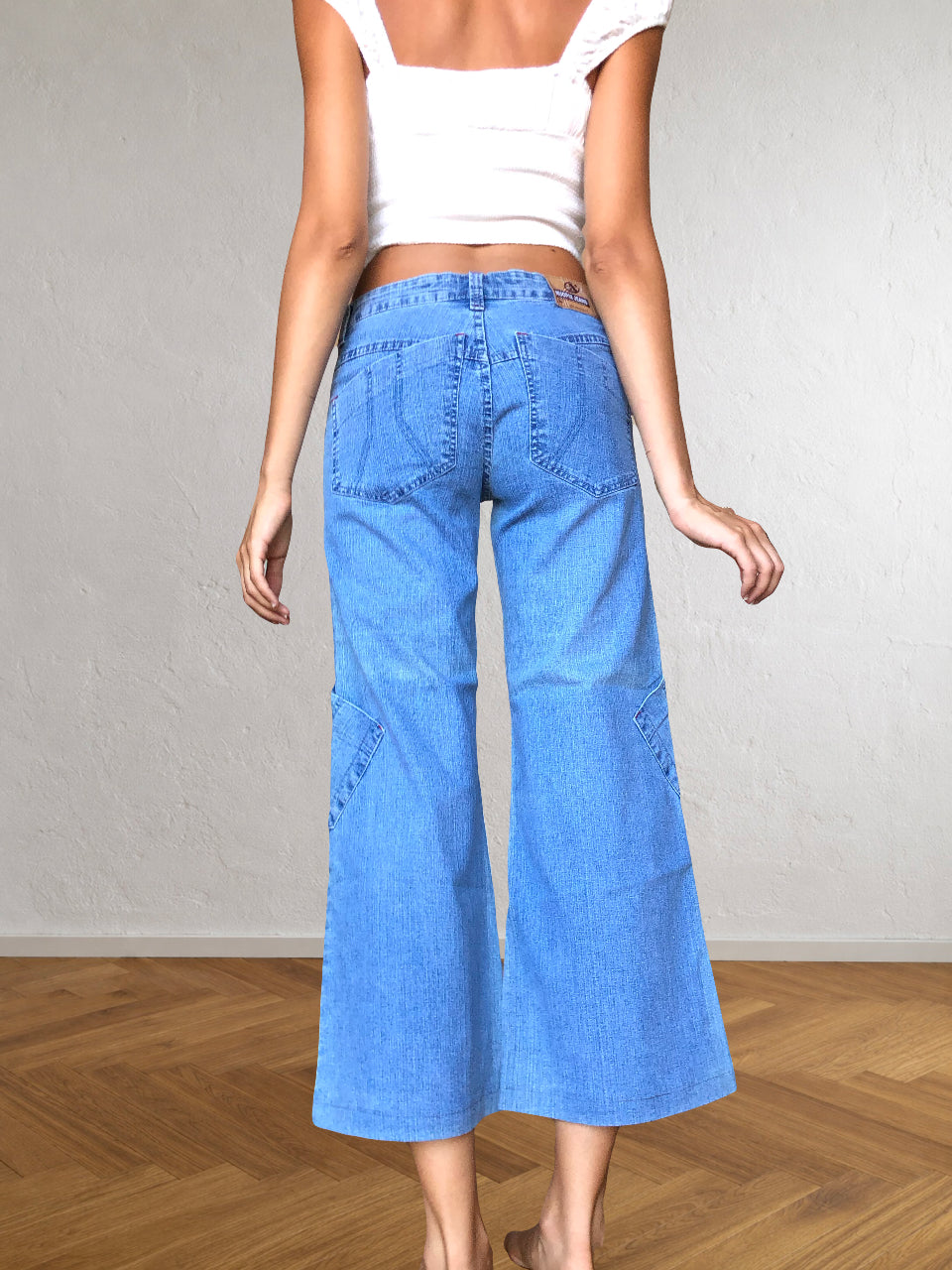 Jeans Vintage anni 90. Cargo Tasche diagonali