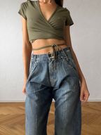 Jean Energie baggy gris évasé années 90
