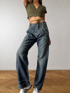 Jean Energie baggy gris évasé années 90