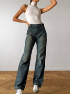 90s Energie Miss Sixty cargo jeans with back zipper