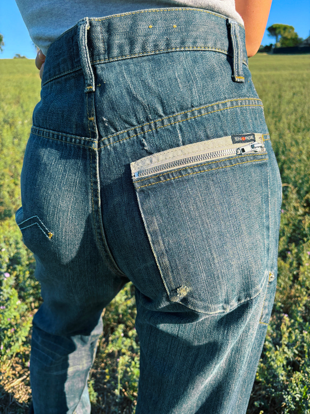 90s Energie Miss Sixty cargo jeans with back zipper