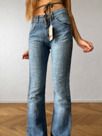 90s light-wash straight bootcut jeans