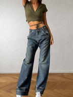 Jean Energie baggy gris évasé années 90