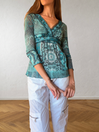 Y2K fairy half-sleeve top