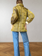 Giubbotto reversibile beige e verde anni 90
