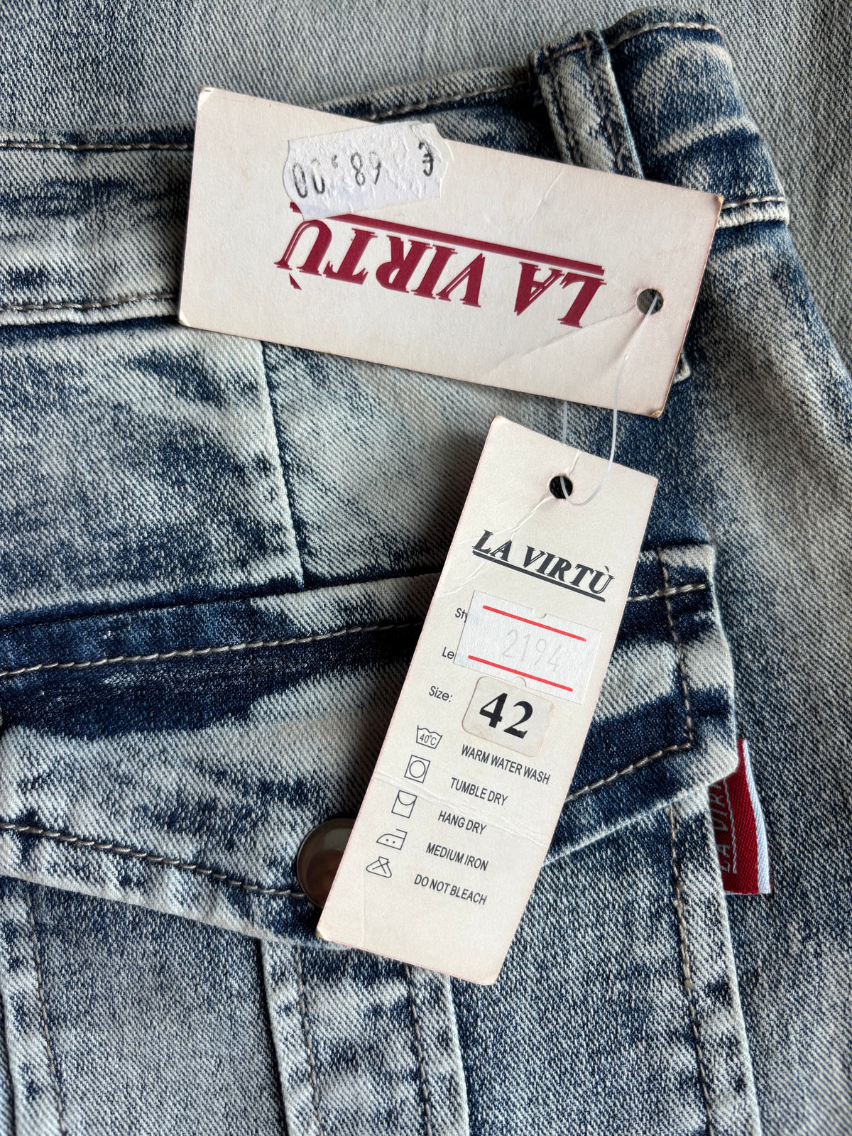 Jeans cargo svasati con disegni fatti a mano anni 2000