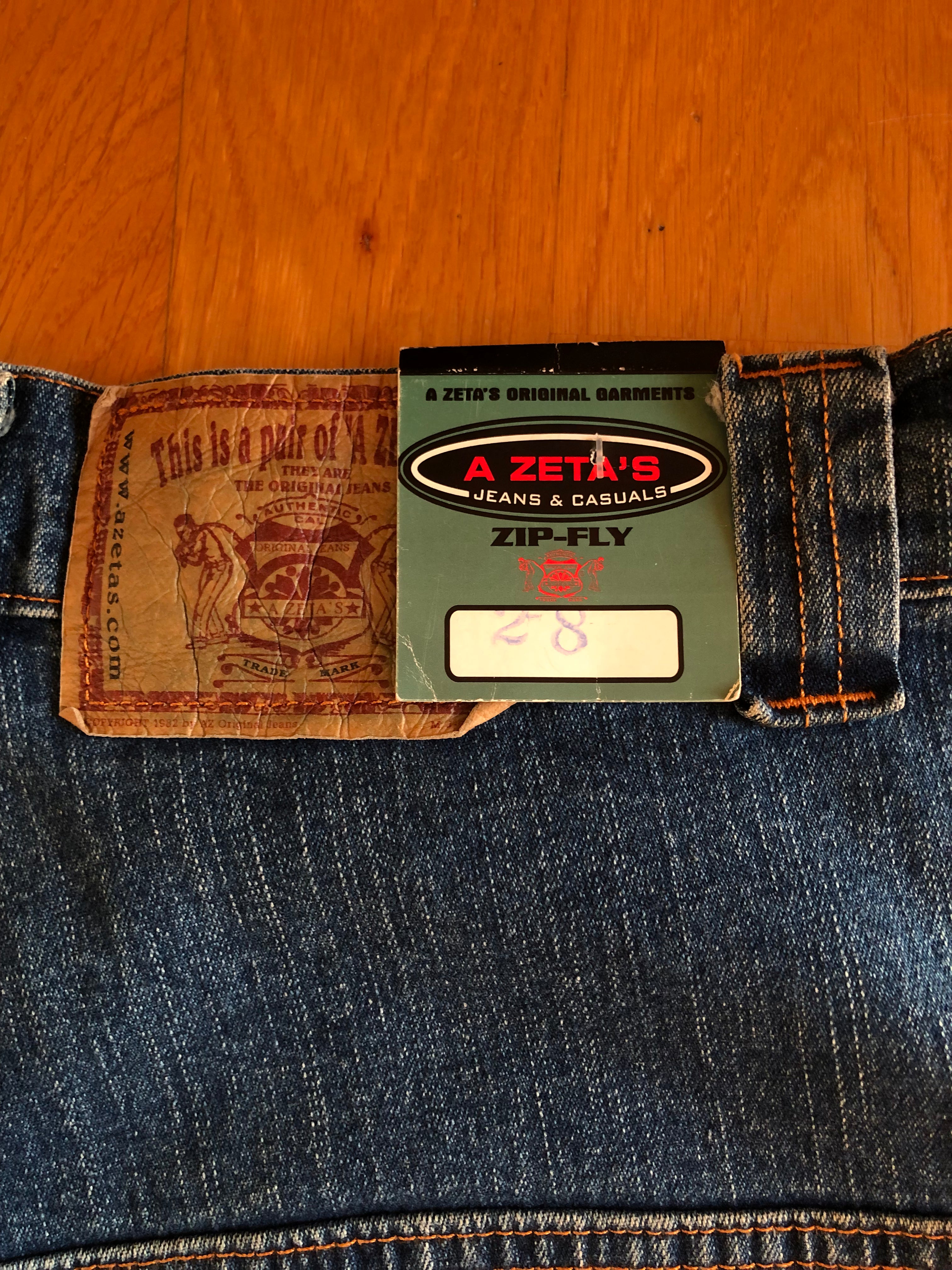 Jeans Cargo Vintage anni 90 con tasche grandi. Gamba ampia