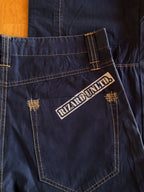 Pantaloni Vintage blu anni 90 Cargo con Gamba ampia