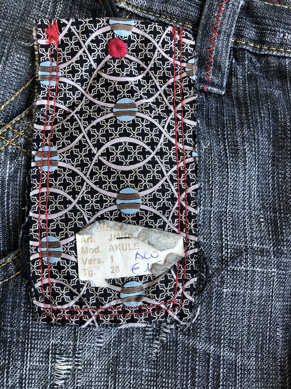 Jeans vintage anni 90 svasati grigi