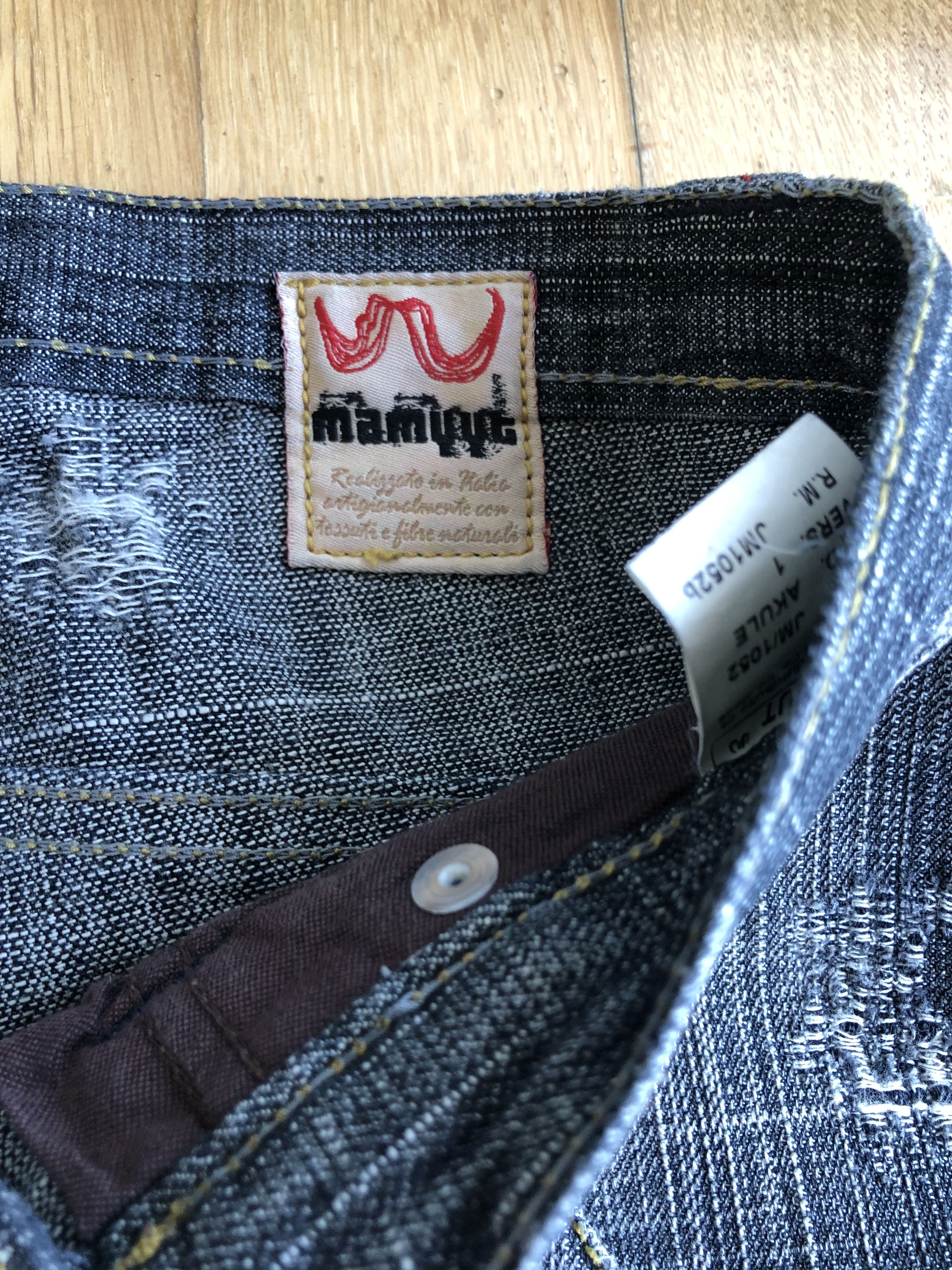Jeans vintage anni 90 svasati grigi