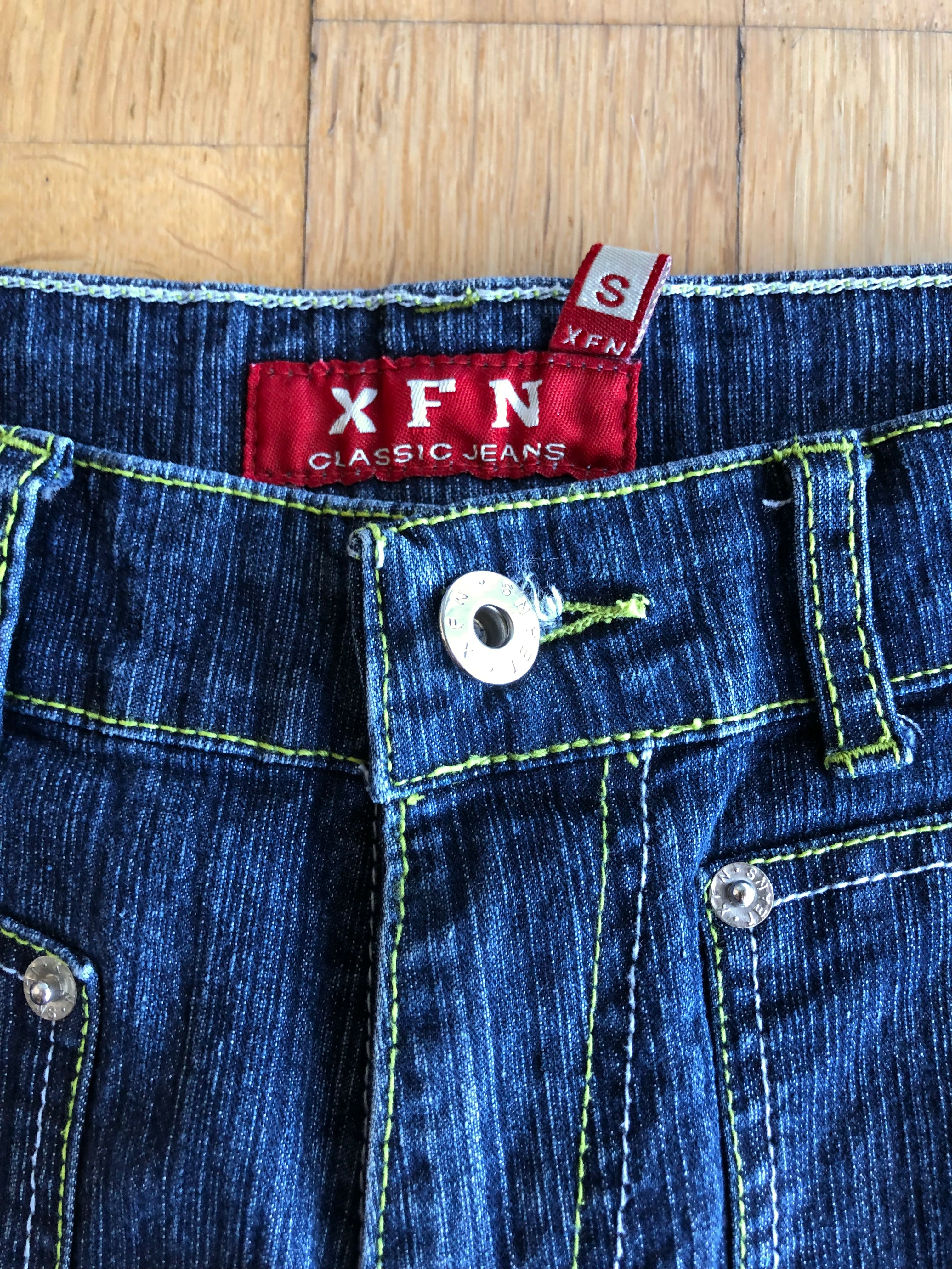 Jeans Vintage anni 2000 Blu sfumati. Zip posteriori