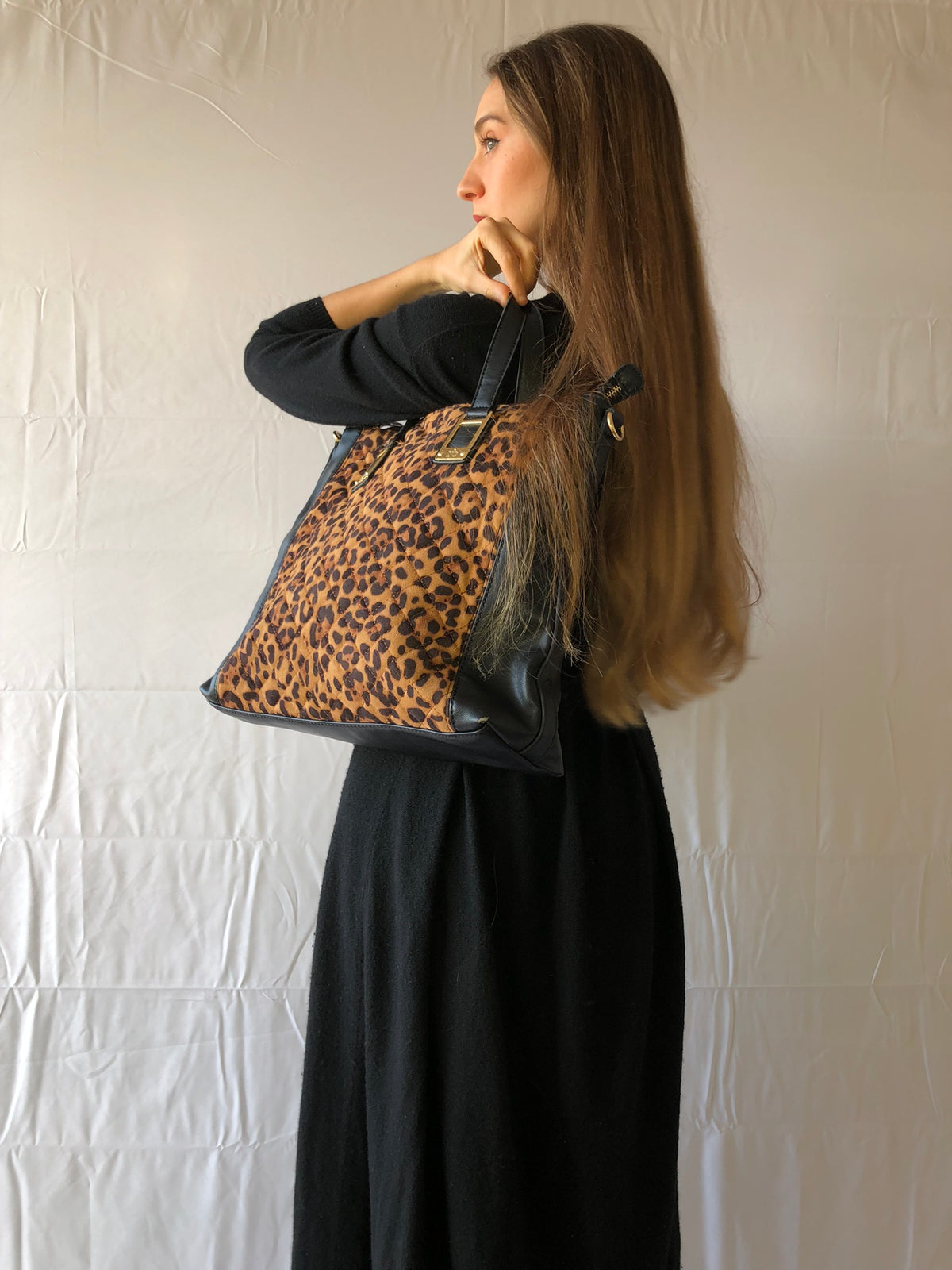 Leopardentasche von Rocco Barocco im Stil der 90er
