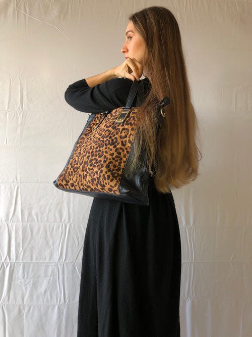 Leopardentasche von Rocco Barocco im Stil der 90er