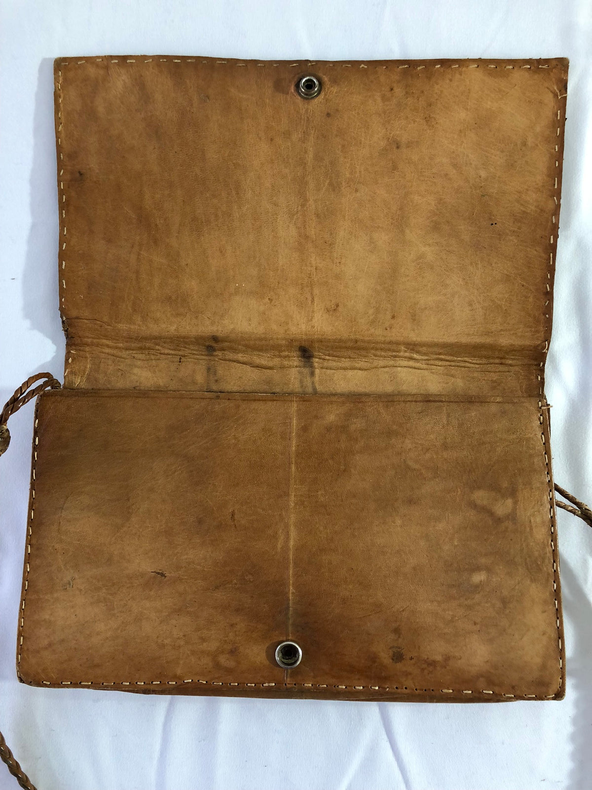Schultertasche aus Pythonleder und Leder im Stil der 90er