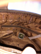 Wildledertasche von Carpisa im Stil der 2000er mit Karree-Muster