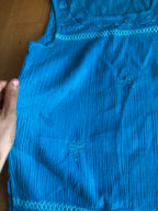 Haut turquoise indien bohème années 2000