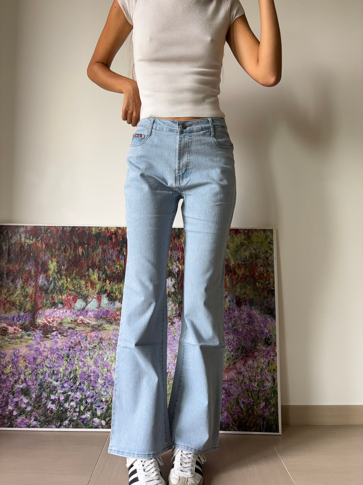 Jeans chiari svasati Bootcut anni 90