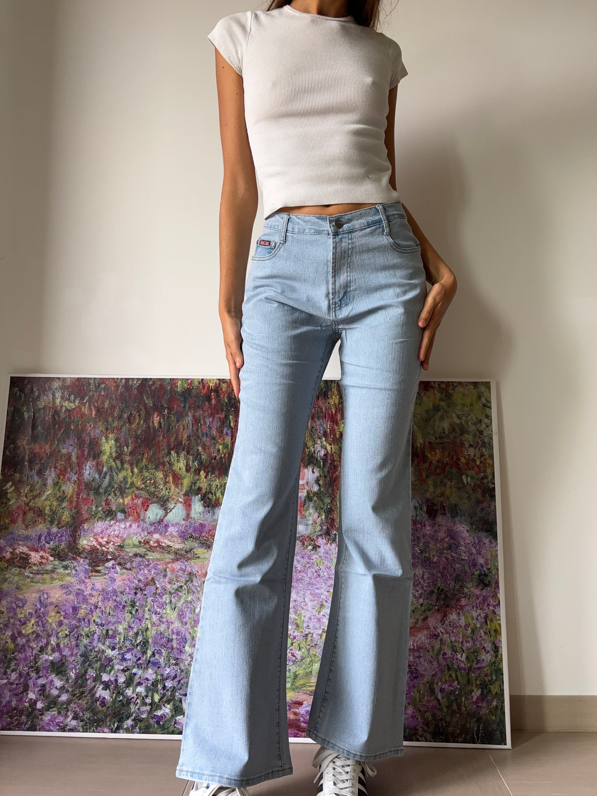 Jeans chiari svasati Bootcut anni 90