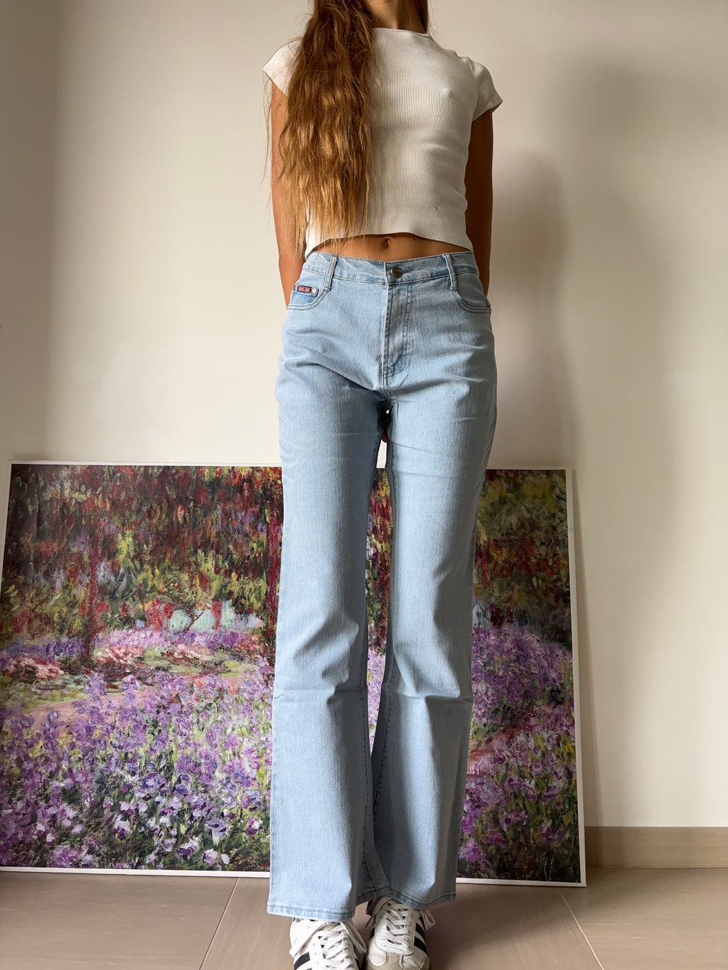 Jeans chiari svasati Bootcut anni 90