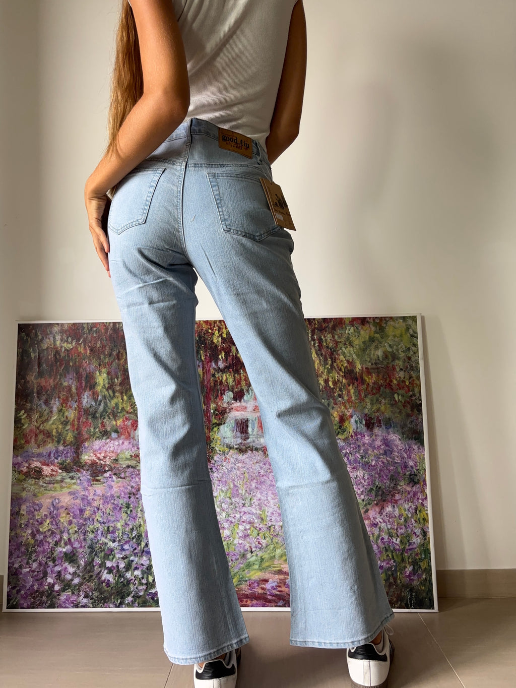 Jeans chiari svasati Bootcut anni 90