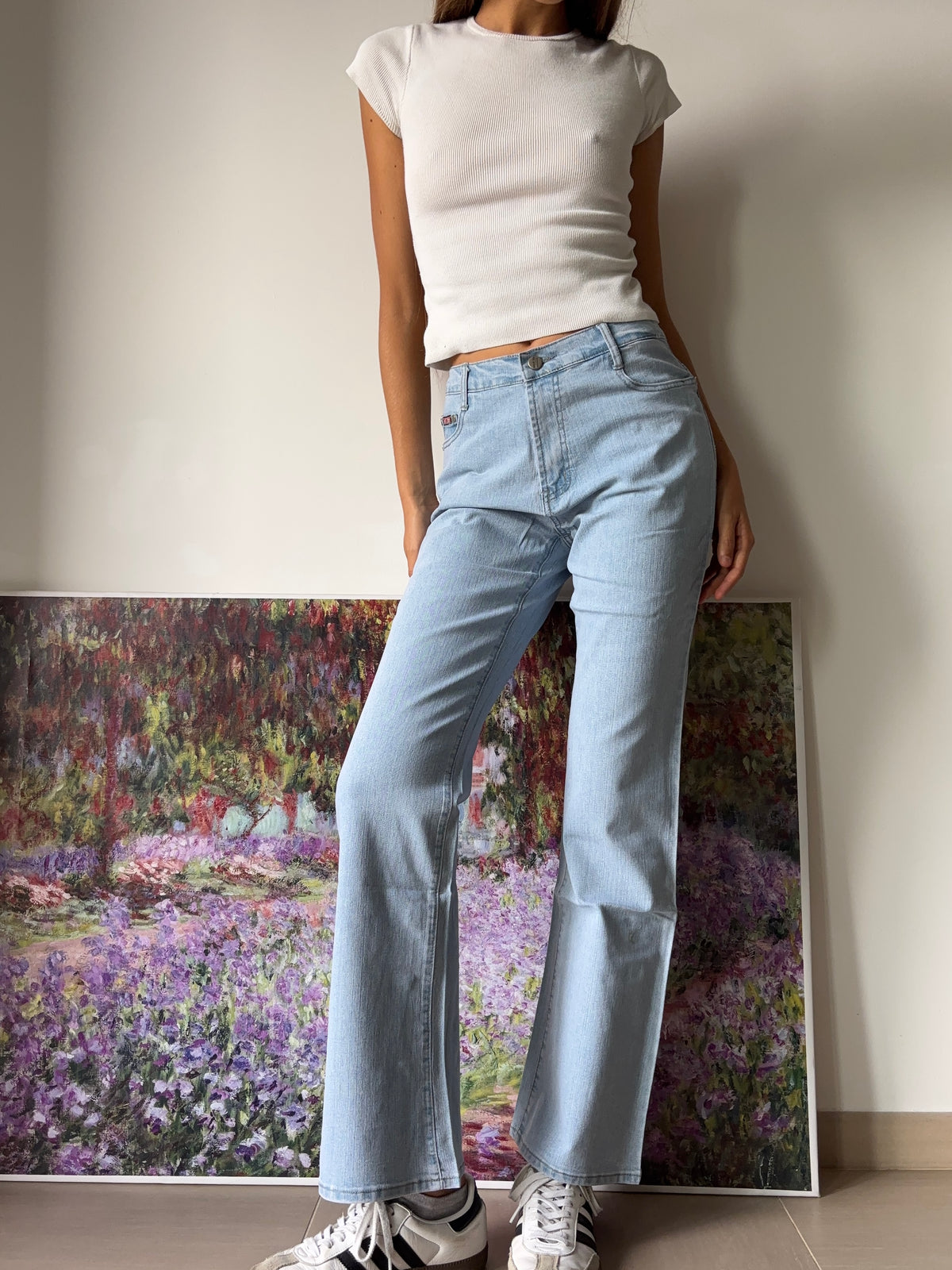 Jeans chiari svasati Bootcut anni 90