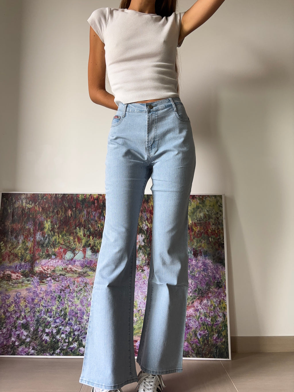 Jeans chiari svasati Bootcut anni 90