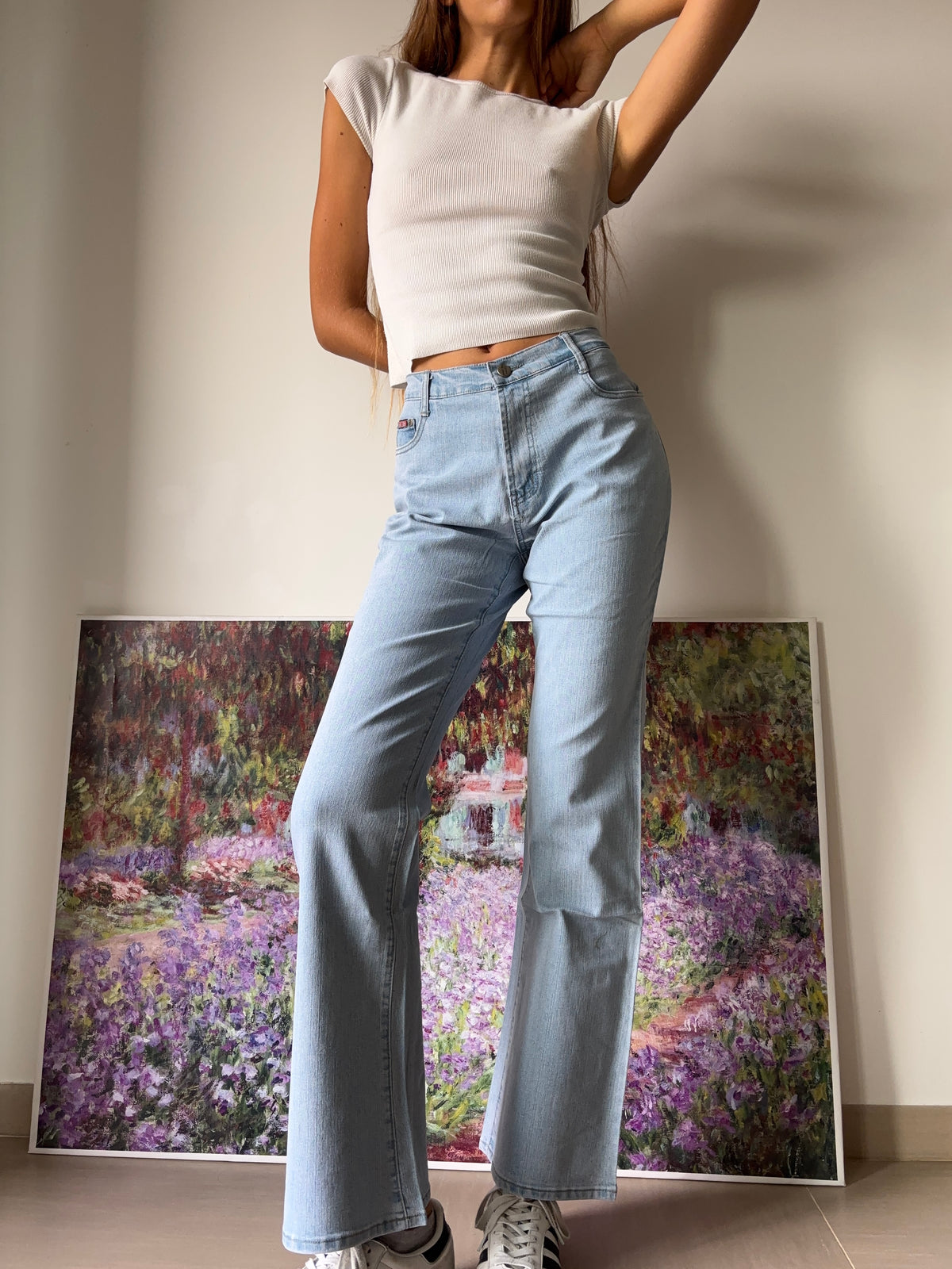 Jeans chiari svasati Bootcut anni 90