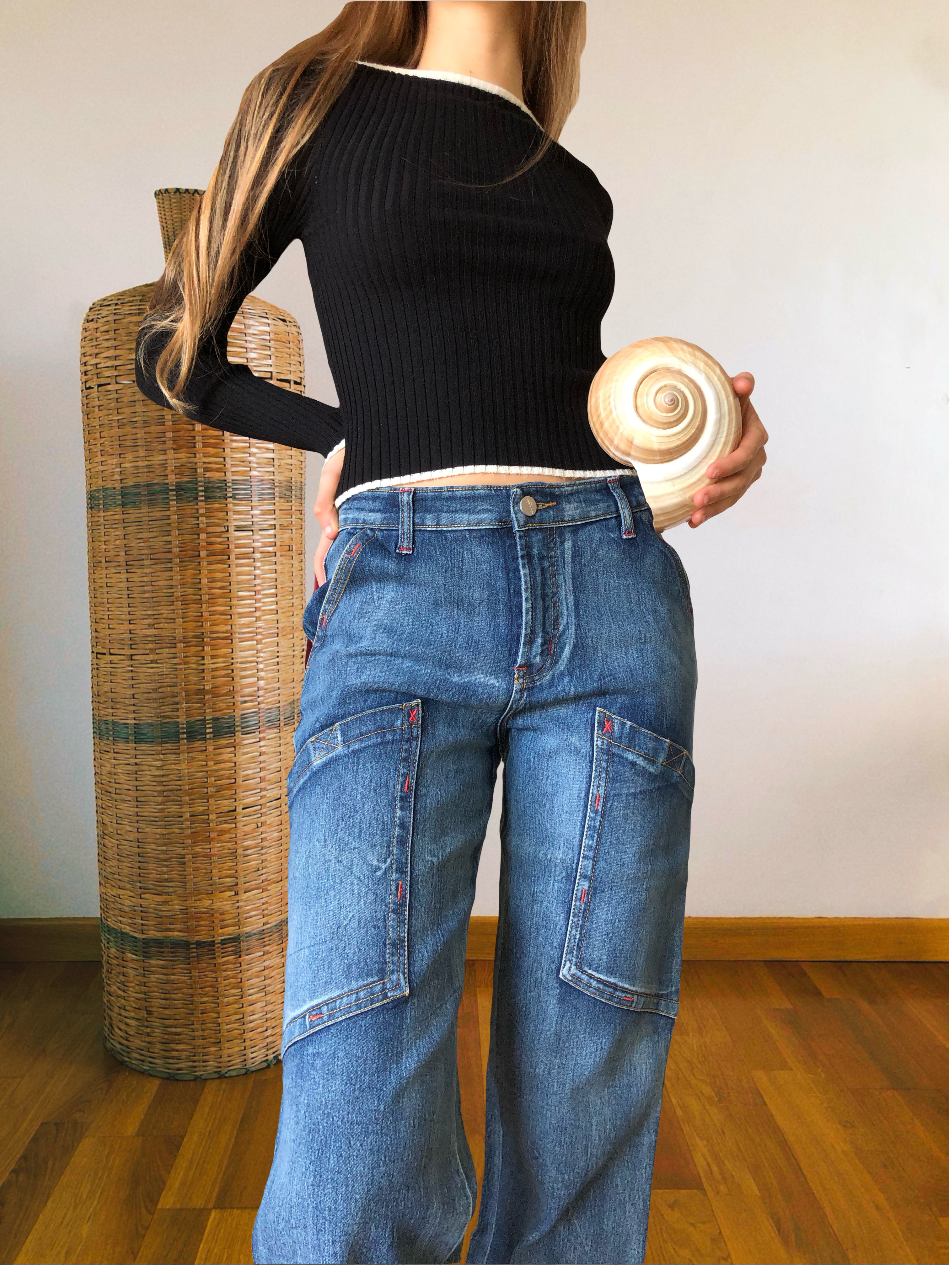 Jeans Vintage anni 90 Sagomati Cargo e svasati