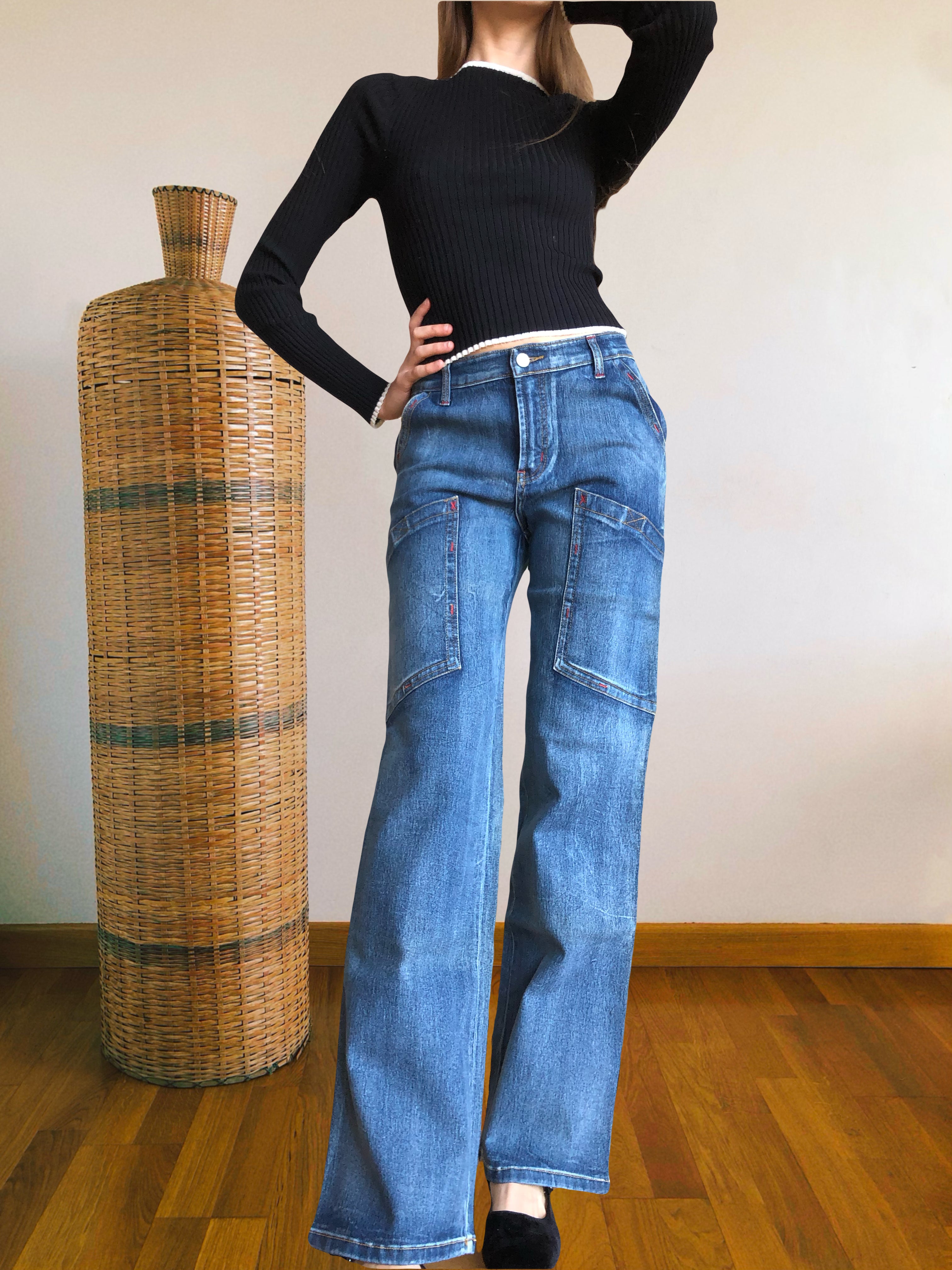 Jeans Vintage anni 90 Sagomati Cargo e svasati