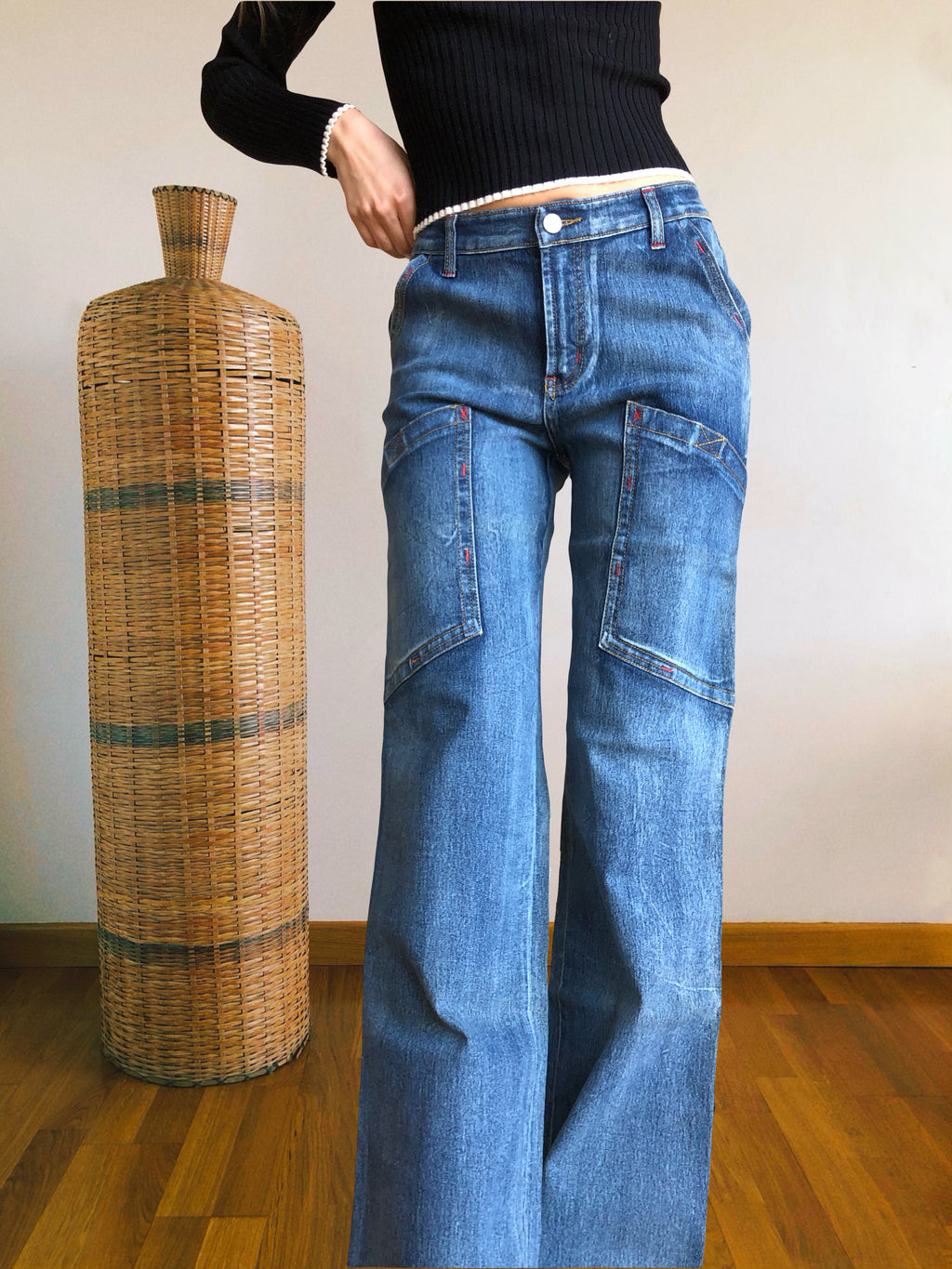 Jeans Vintage anni 90 Sagomati Cargo e svasati
