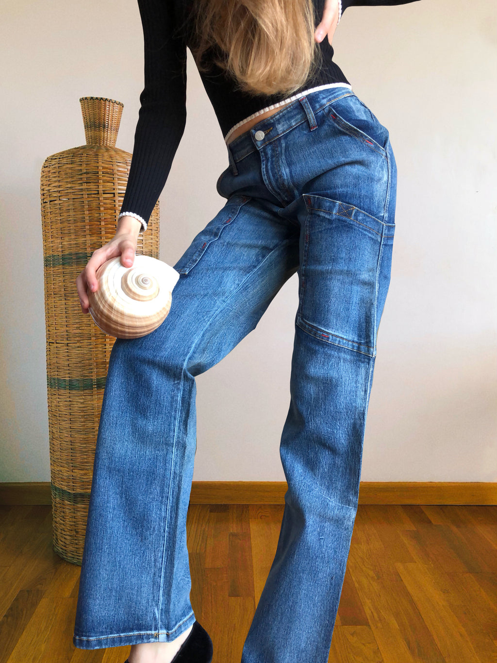 Jeans Vintage anni 90 Sagomati Cargo e svasati