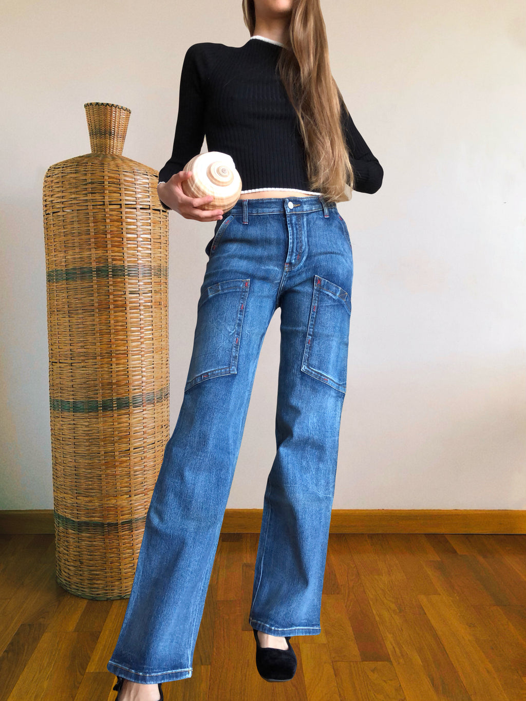Jeans Vintage anni 90 Sagomati Cargo e svasati