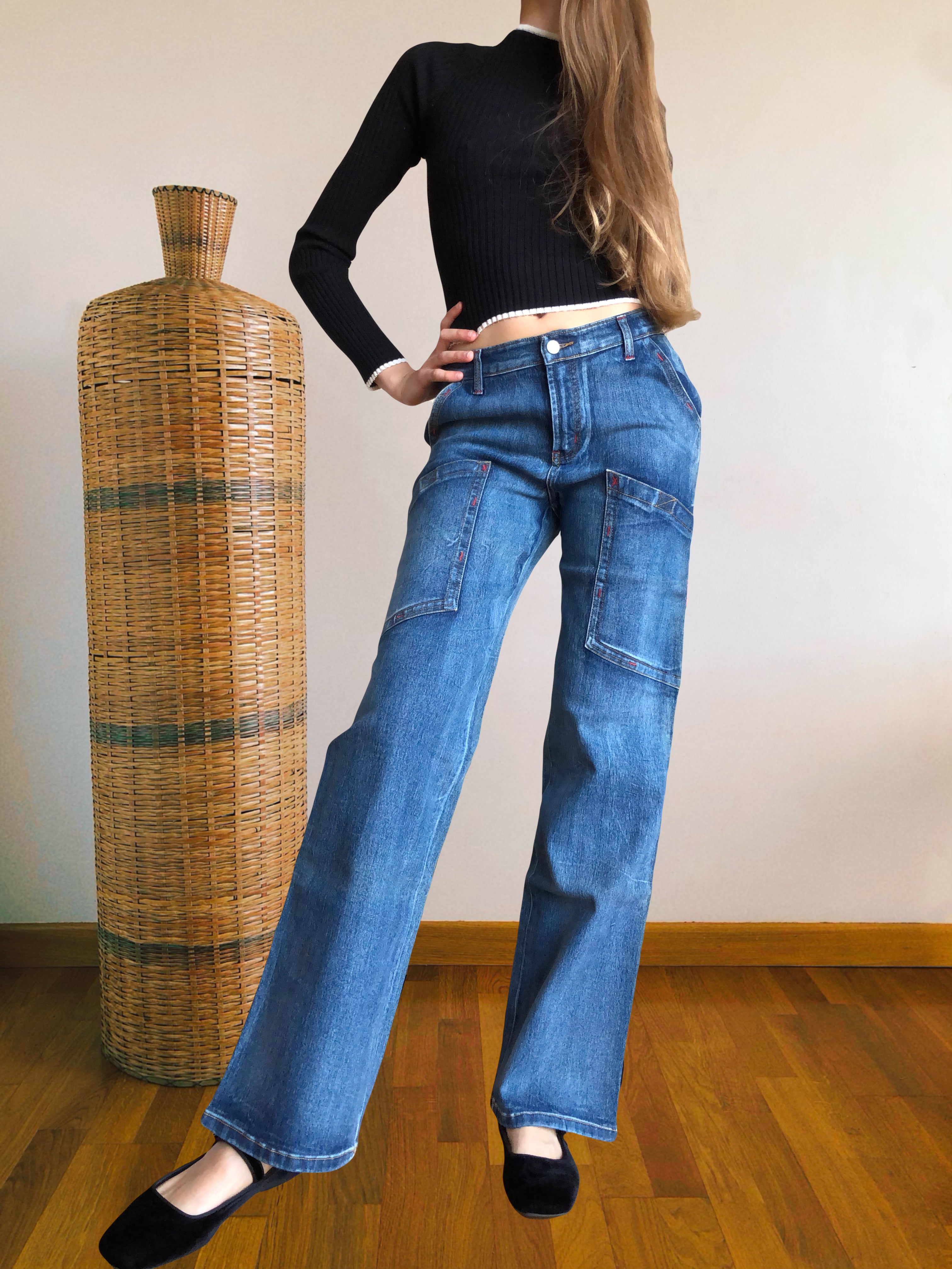 Jeans Vintage anni 90 Sagomati Cargo e svasati