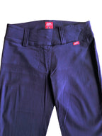 MISS SIXTY purple trousers with belt and back zips