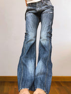 Jeans vintage anni 90 svasati grigi