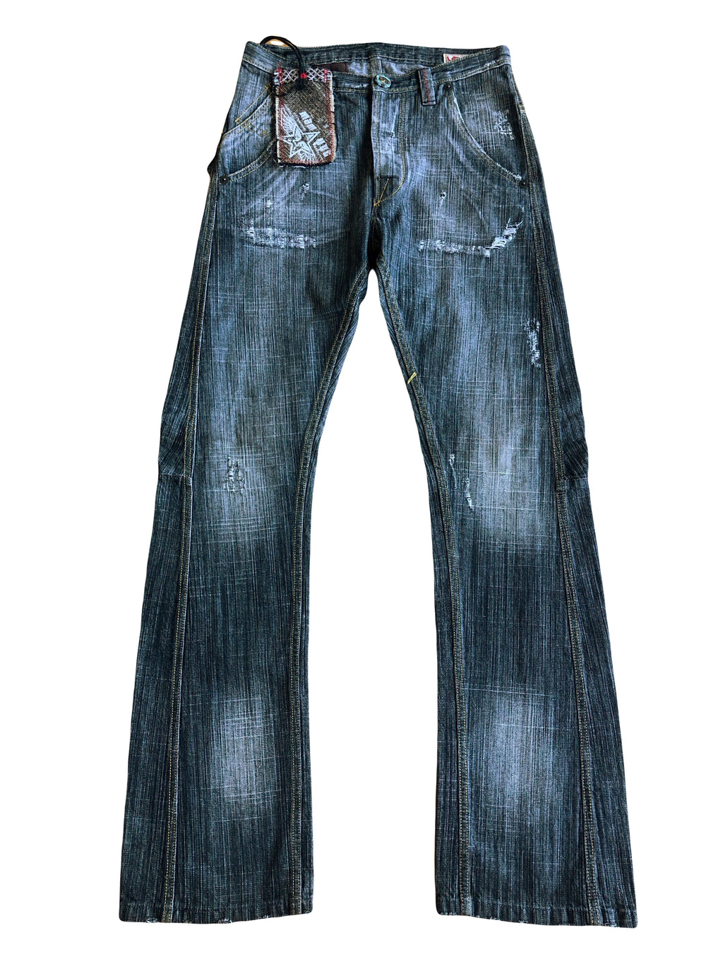 Jeans vintage anni 90 svasati grigi