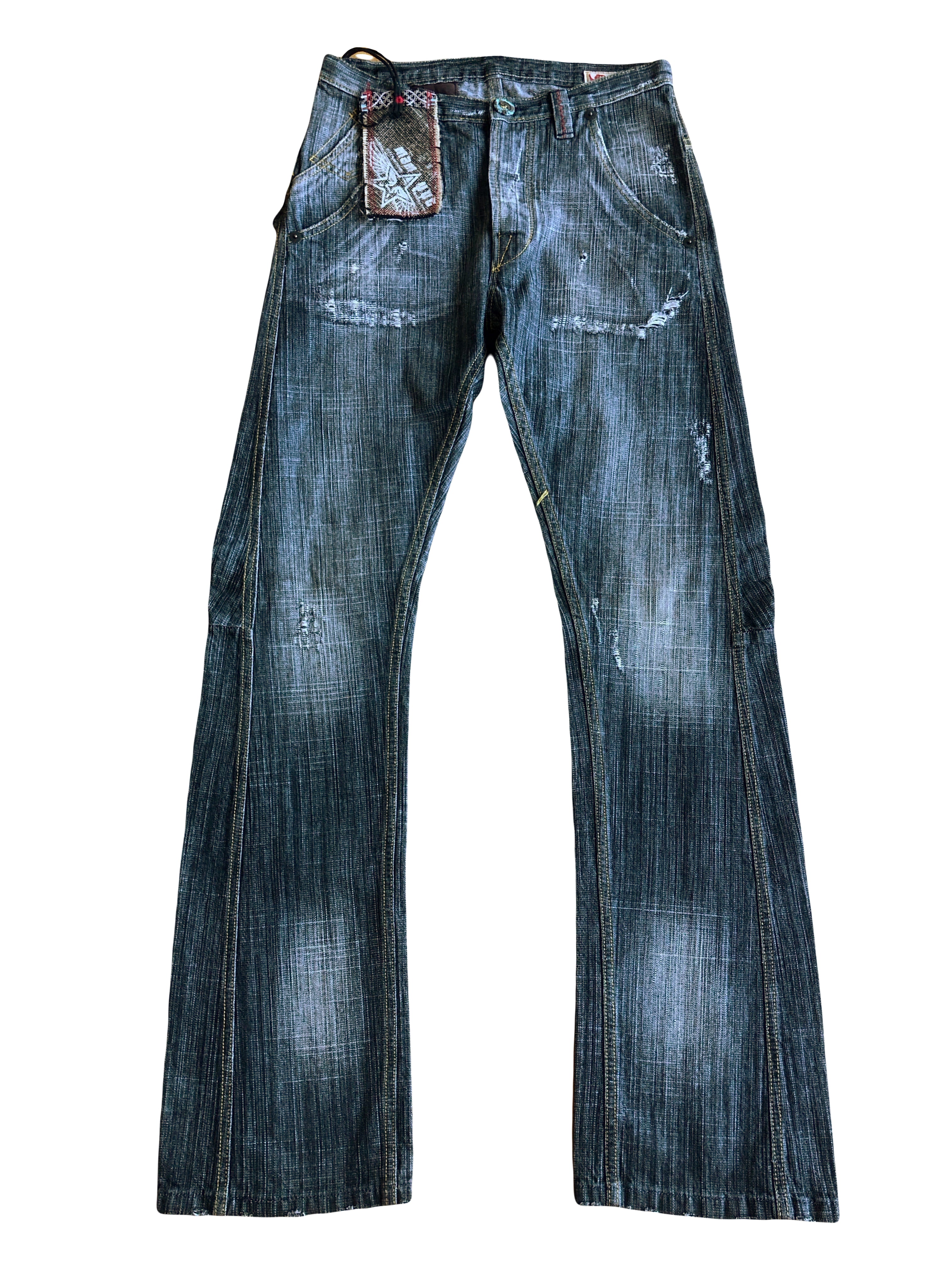 Jeans vintage anni 90 svasati grigi