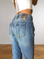 Capri-Jeans von Miss Sixty mit Strasssteinen und niedriger Taille im 2000er-Jahre-Stil