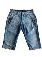 Capri-Jeans von Miss Sixty mit Strasssteinen und niedriger Taille im 2000er-Jahre-Stil