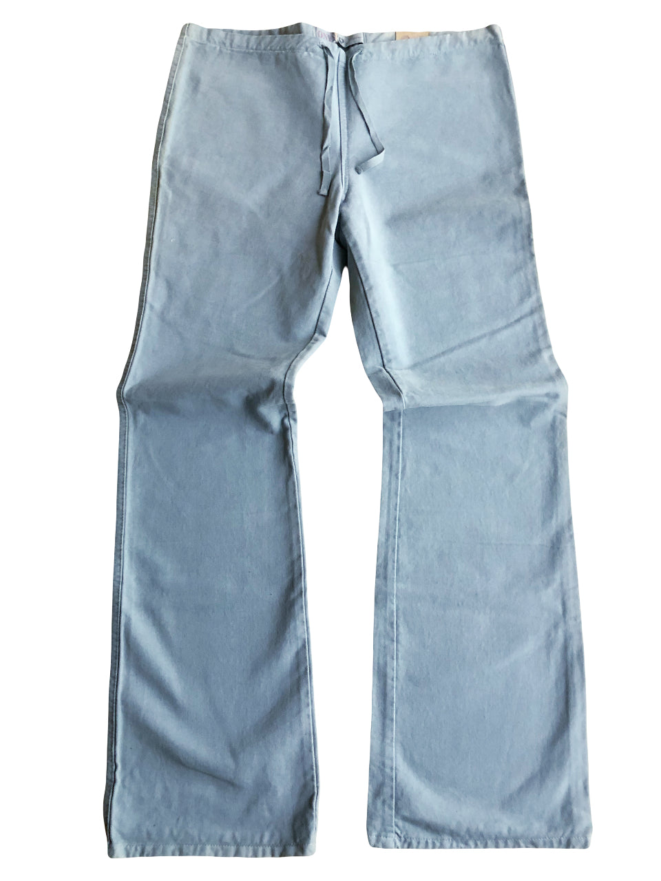 Pantaloni Vintage ONYX anni 90 in cotone. Vita bassa con laccio, gamba ampia