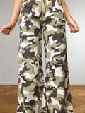 Pantaloni Militari Mimetici anni 90. Gamba ampia vita bassa