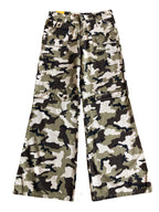 Pantaloni Militari Mimetici anni 90. Gamba ampia vita bassa