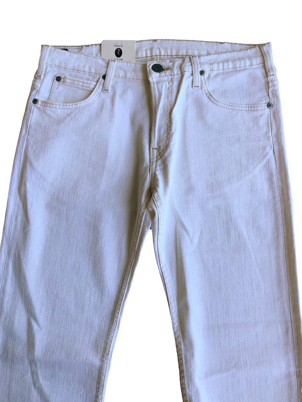 Jeans Bianchi LEE anni 90. A vita bassa svasati dritti