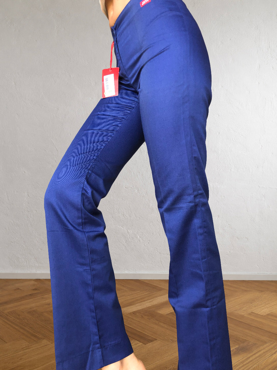 Pantalone Blu Miss Sixty anni 90 Svasato con riga permanente