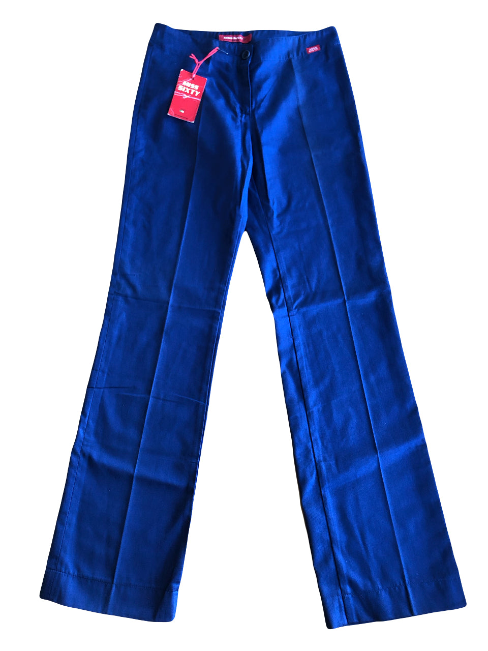 Pantalone Blu Miss Sixty anni 90 Svasato con riga permanente