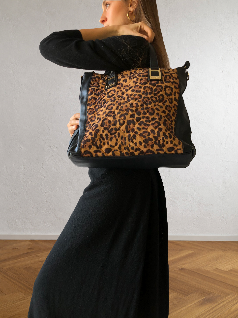 Leopardentasche von Rocco Barocco im Stil der 90er