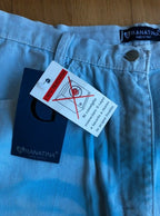 2000s blue flared tie-dye trousers