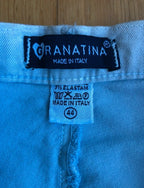 2000s blue flared tie-dye trousers